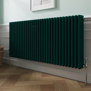 Bern 600 x 1460mm Blue Green Triple Horizontal Column Radiator