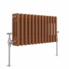 Bern 300 x 605mm Metallic Bronze Triple Horizontal Column Radiator