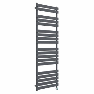 Juva 1800 x 600mm Sand Grey Flat Panel Thermostatic Touch Control Electric Heated Towel Rail