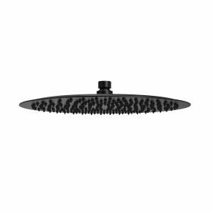 Thurso 300mm Round Shower Head Matt Black