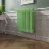 Bern 600 x 605mm Pastel Green Triple Horizontal Column Radiator