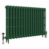 Classic  745 x 1088mm Farrow & Ball Duck Green Triple Column Cast Iron Radiator - 17 Sections