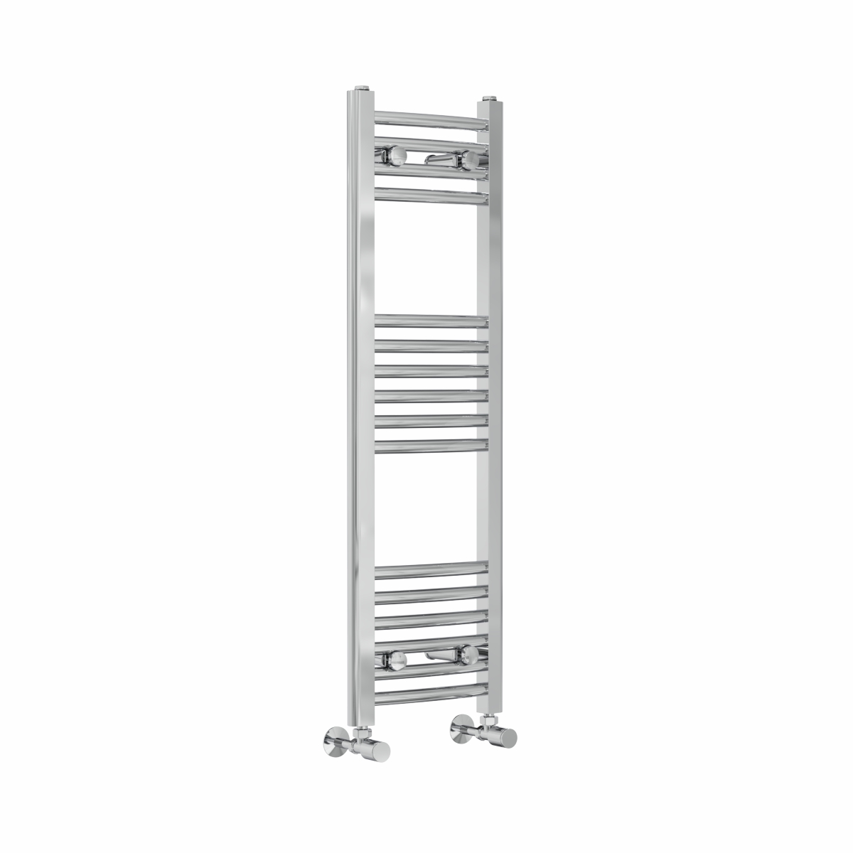 Fjord 1000 x 300mm Curved Chrome Heated Towel Rail