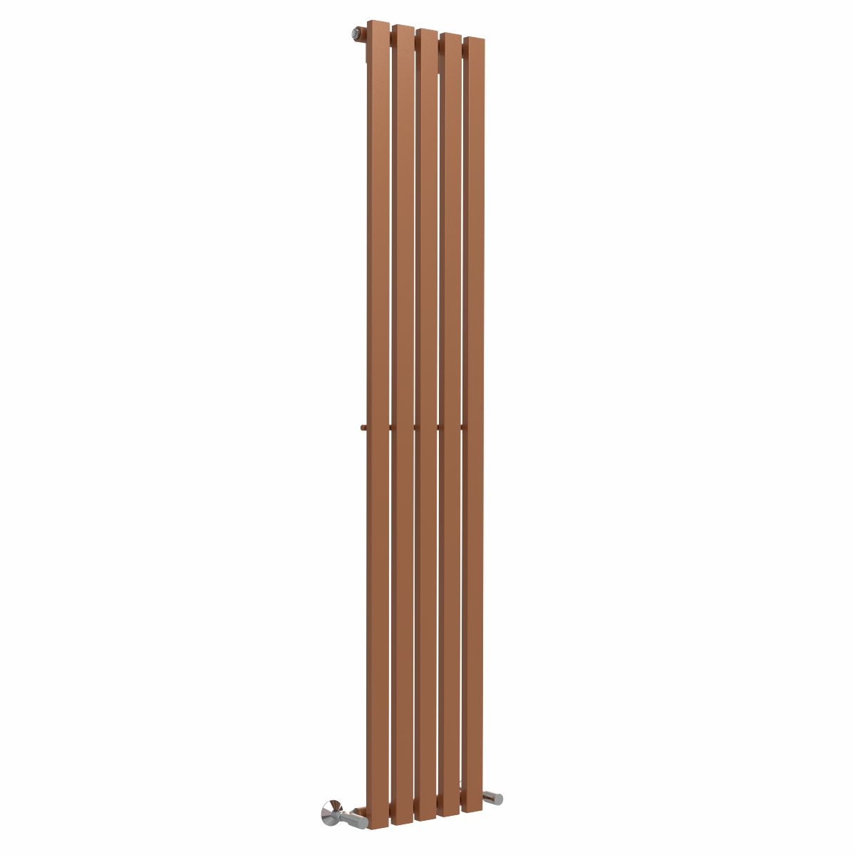 Lulea 1800 x 340mm Metallic Bronze Single Flat Panel Vertical Designer Radiator
