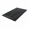 Terra - 1200x700mm Slate Effect Rectangle Shower Tray Black