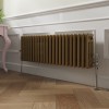 Bern 300 x 1010mm Metallic Gold Triple Horizontal Column Radiator