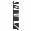 Juva 1800 x 450mm Satin Black Flat Panel Thermostatic Touch Control Wifi Electric Heated Towel Rail