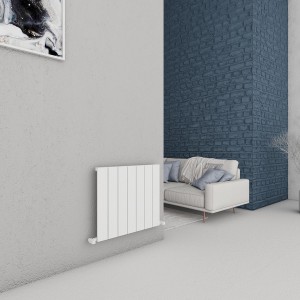 Carisa Chambord 600 x 695mm White Designer Aluminium Radiator