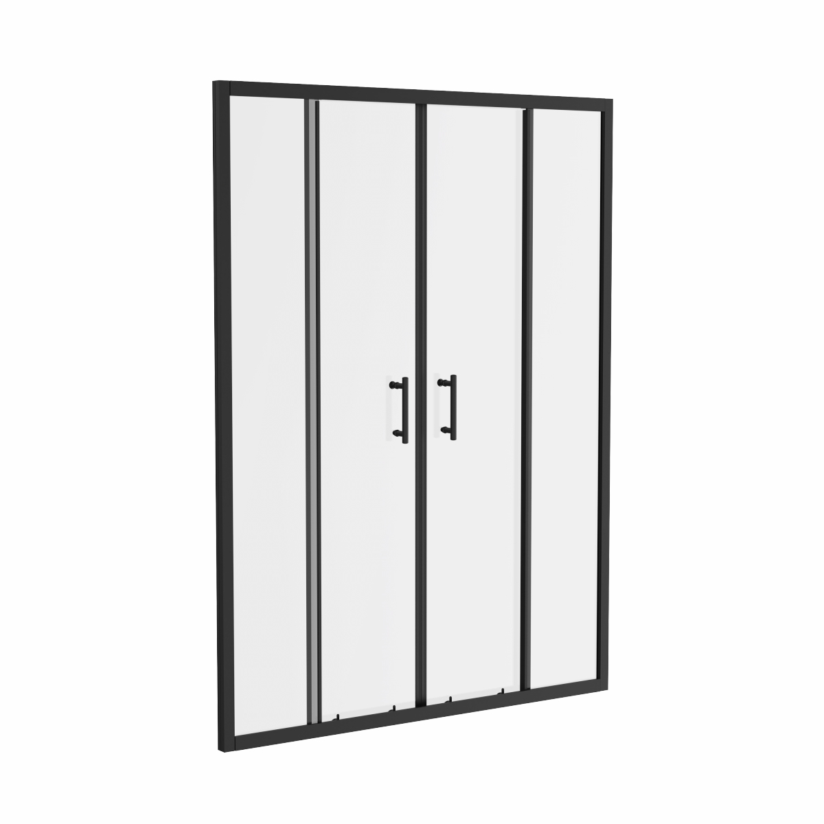 Ennerdale - 1500mm Double Sliding Shower Door - Black