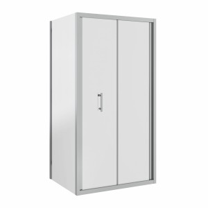 Ennerdale 1100mm Bi-Fold Shower Door with 1000mm Side Panel - Chrome