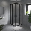 Ennerdale - 800 x 800mm Corner Entry Shower Enclosure - Black