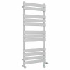 Juva 1200 x 500mm Dual Fuel Chrome Flat Panel Thermostatic Touch Control Wifi Electric Heated Towel Rail