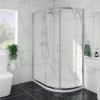 Ennerdale - 1200 x 800mm Offset Quadrant Shower Enclosure - Chrome (Reversible Left/Right)