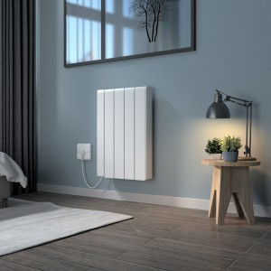Bismo CRC 570 x 444mm White Flat Panel Ceramic Core Wifi Electric Radiator - 1000W
