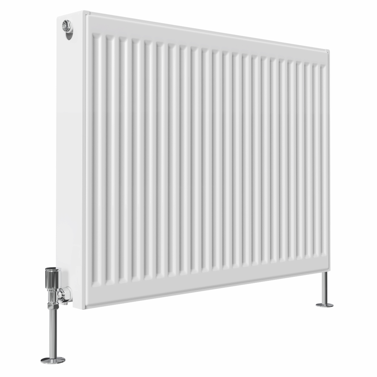 Type 22 H600 x W800 mm Compact Double Convector Radiator - White