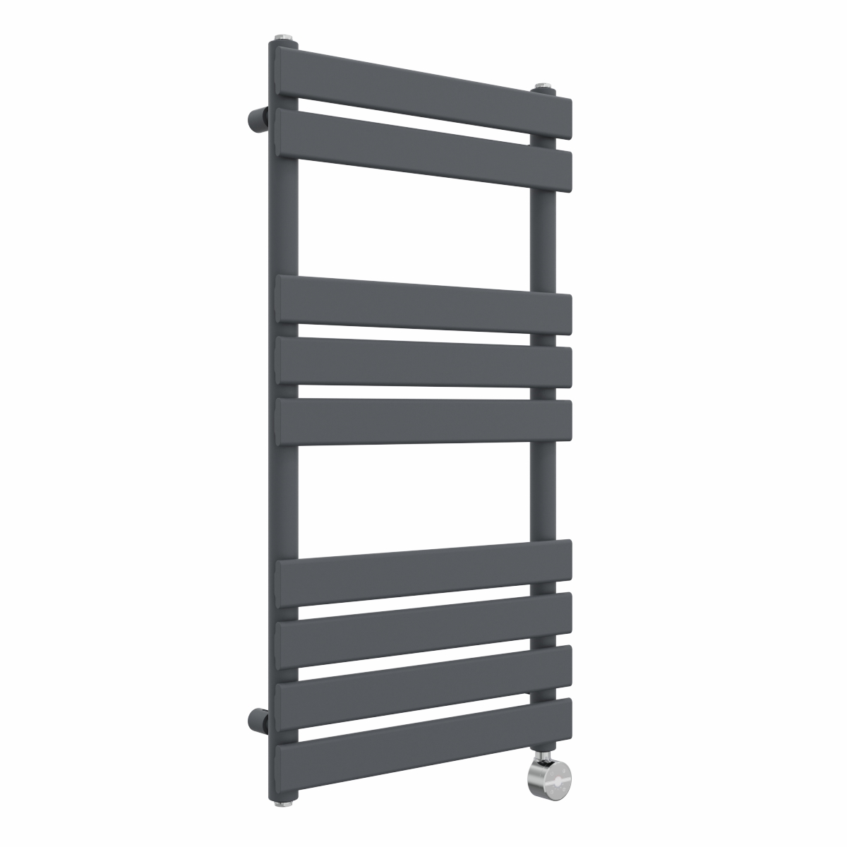 Juva 950 x 500mm Sand Grey Flat Panel Thermostatic Touch Control Electric Heated Towel Rail