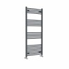 Fjord 1400 x 600mm Curved Anthracite Heated Towel Rail