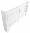 Radiator Cover White With Horizontal Slats - 1520mm