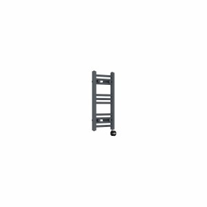 Bergen 600 x 300mm Straight Anthracite Thermostatic Touch Control Electric Heated Towel Rail