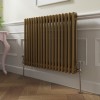 Bern 600 x 830mm Metallic Gold Double Horizontal Column Radiator