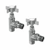 Radiator 15mm Traditional Cross Head Valves (Pair) Angled