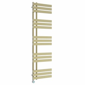 Koli 1600 x 450mm Brushed Brass Thermostatic Touch Control Electric Heated Towel Rail