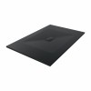 Terra - 1500x1000mm Slate Effect Rectangle Shower Tray Black