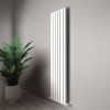 Carisa Plata Double 1800 x 420mm White Designer Aluminium Radiator