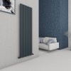 Carisa Chambord 1800 x 495mm Anthracite Designer Aluminium Radiator