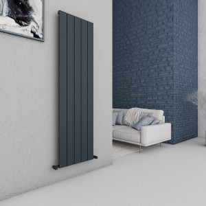 Carisa Chambord 1800 x 495mm Anthracite Designer Aluminium Radiator