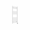 Bergen 1200 x 500mm Straight White Thermostatic Touch Control Electric Heated Towel Rail
