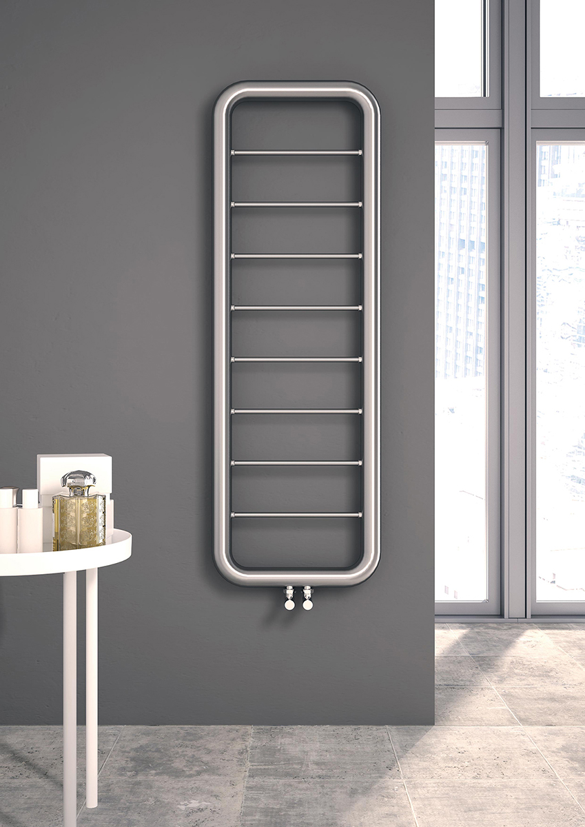 Carisa Paros 1500 x 500mm Mirror Polished Designer Stainless Steel Towel Rail