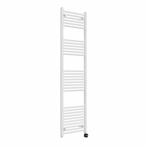 Bergen 1800 x 500mm Straight White Thermostatic Touch Control Electric Heated Towel Rail