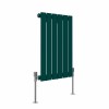 Karlstad 600 x 410mm Blue Green Single Flat Panel Horizontal Designer Radiator
