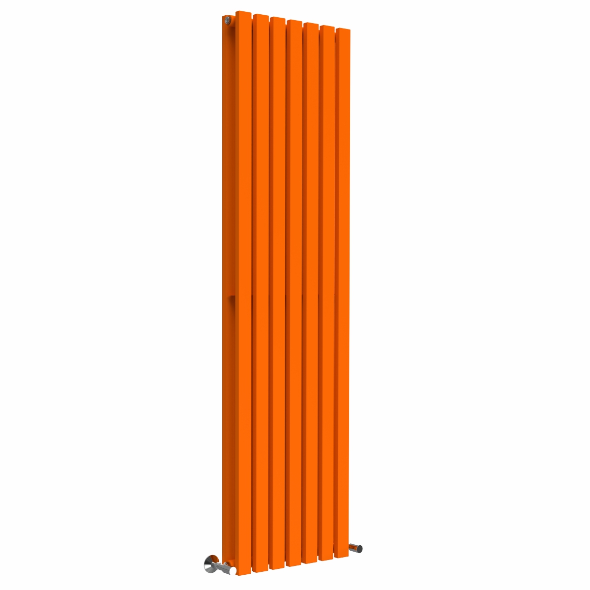 Lulea 1800 x 480mm Bright Orange Double Flat Panel Vertical Designer Radiator