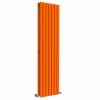 Lulea 1800 x 480mm Bright Orange Double Flat Panel Vertical Designer Radiator