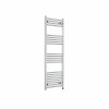 Bergen 1400 x 500mm Straight Chrome Prefilled Electric Heated Towel Rail