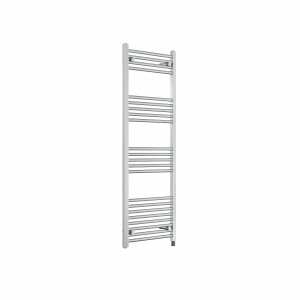 Bergen 1400 x 500mm Straight Chrome Prefilled Electric Heated Towel Rail