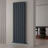 Carisa Chambord Double 1800 x 595mm Anthracite Designer Aluminium Radiator