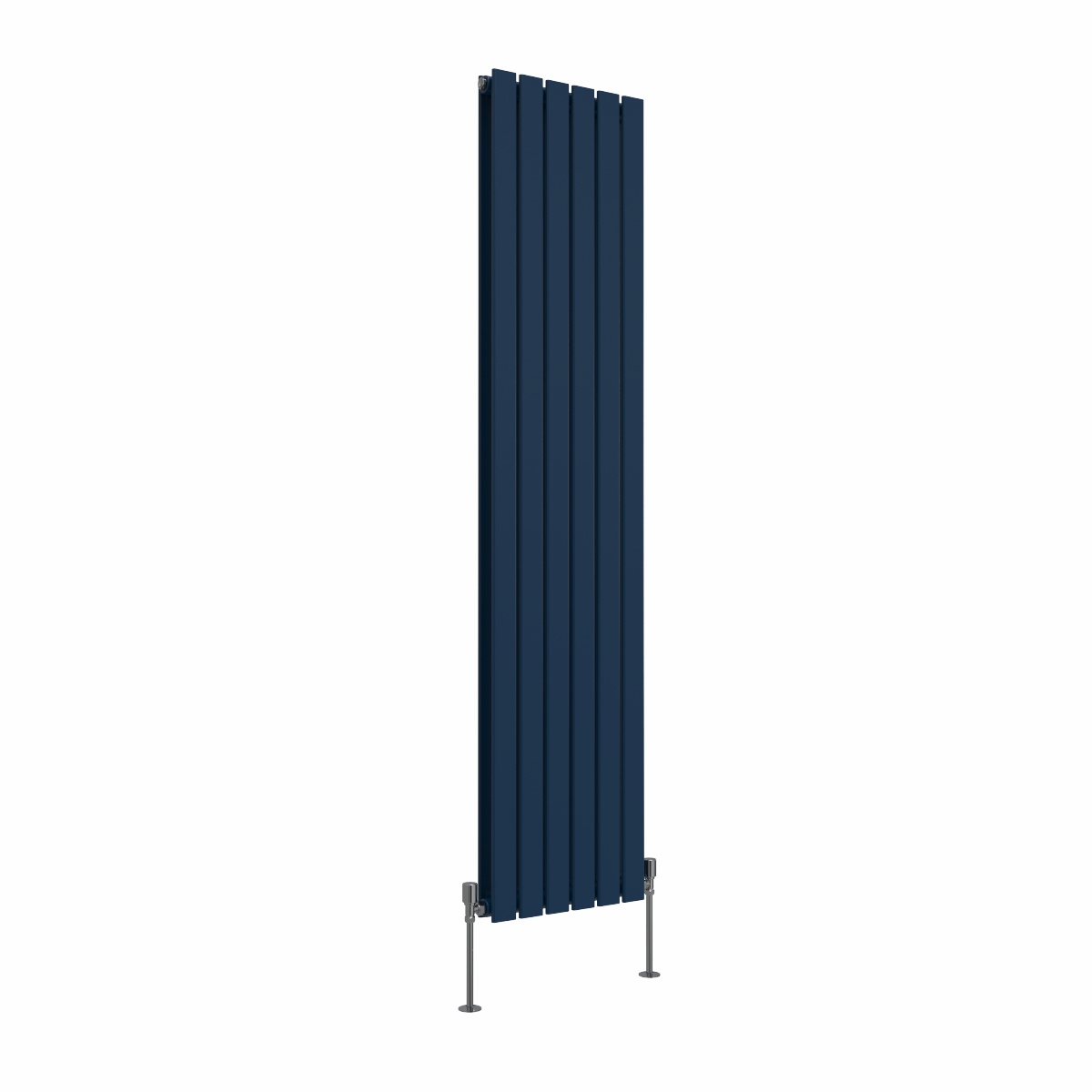 Karlstad 1800 x 410mm Sapphire Blue Double Vertical Flat Panel Designer Radiator