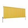 Norden 600 x 1594mm Zinc Yellow Single Horizontal Oval Column Designer Radiator