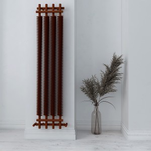 Carisa Dora 1800 x 390mm Metallic Matt Copper Designer Steel Radiator