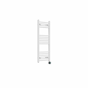 Bergen 1000 x 400mm Straight White Thermostatic Touch Control Electric Heated Towel Rail