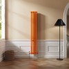 Bern 1800 x 290mm Bright Orange Triple Vertical Column Radiator
