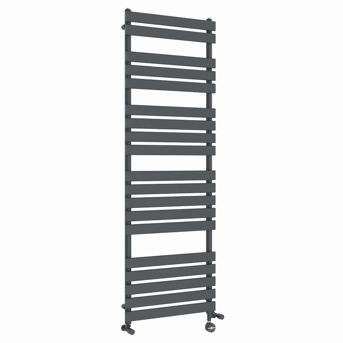 Juva 1800 x 600mm Dual Fuel Sand Grey Flat Panel Thermostatic Touch Control Electric Heated Towel Rail