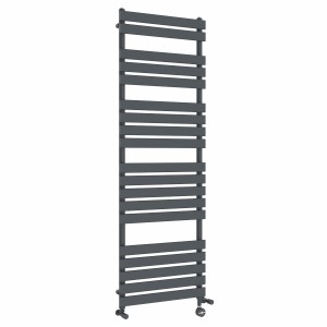Juva 1800 x 600mm Dual Fuel Sand Grey Flat Panel Thermostatic Touch Control Electric Heated Towel Rail