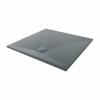 Terra - 900x900mm Slate Effect Square Shower Tray Anthracite