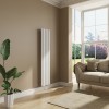 Lulea 1600 x 340mm White Single Vertical Flat Panel Radiator