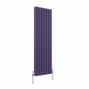 Bern 1800 x 560mm Elegant Purple Triple Column Vertical Traditional Radiator