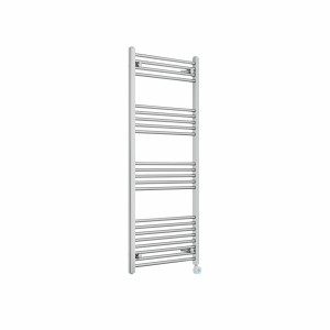 Bergen 1400 x 600mm Straight Chrome Thermostatic Touch Control Electric Heated Towel Rail